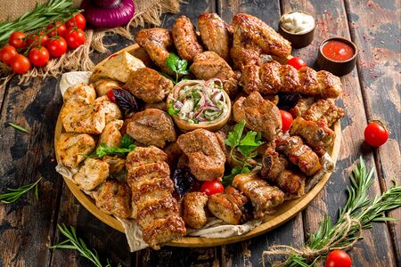 Ассорти шашлыков свинина с курицей