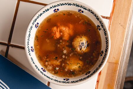 Уха с диким лососем