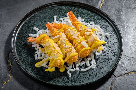 Креветка темпура в соусе Карри