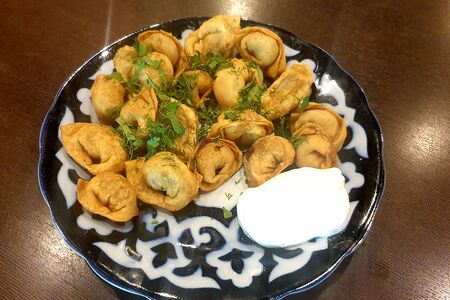 Пельмени жаренные