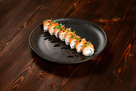 Сливочный ролл с лососем