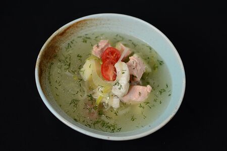 Уха из семги и судака