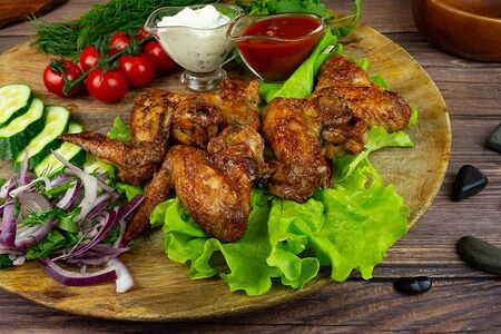 Шашлык из куриных крыльев