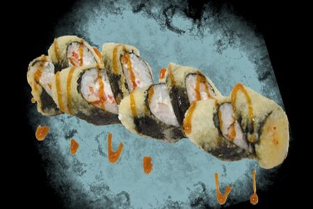 Жареный с копченой курочкой