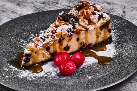 Чизкейк орехово-карамельный