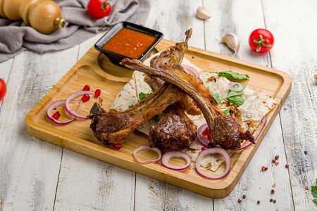 Шашлык из бараньей корейки