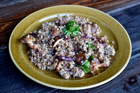 Гречка с грибами