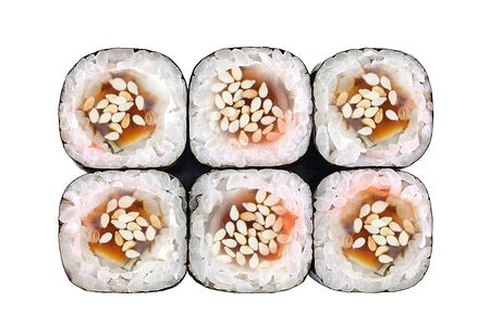 Классический ролл с угрем