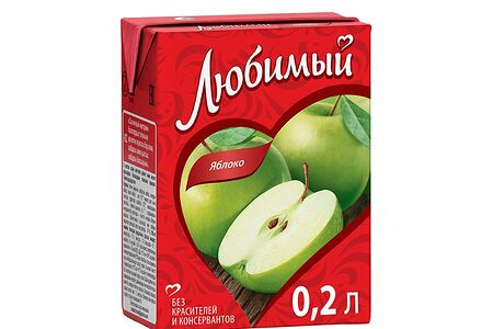 Сок Любимый Яблоко