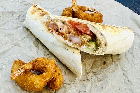 Ролл с креветками