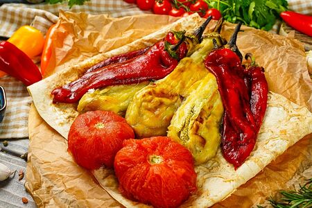 Овощной шашлык