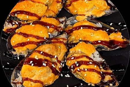 Запеченные мидии