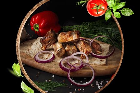 Шашлык из бараньих ребер