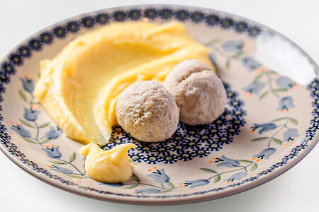 Котлеты из индейки на пару с картофельным пюре