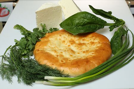 Хачапури сыром и зеленью
