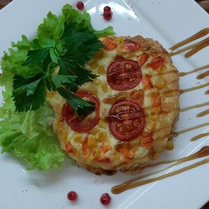 Горбуша запечённая с овощами