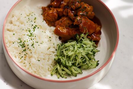 Индейка терияки с рисом