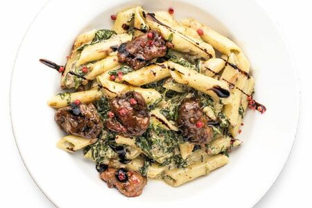 Пене с печенью и шпинатом