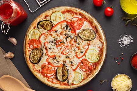 Пицца с баклажанами