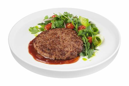 Бифштекс с овощами