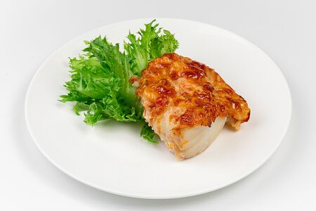 Филе Трески с овощами и моцареллой