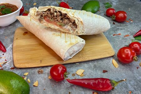 Шаурма с рубленой говядиной
