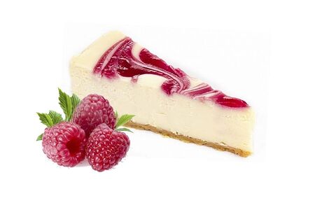 Чизкейк с малиной