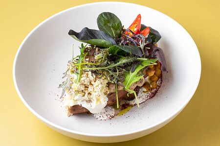 Батат с тройной начинкой