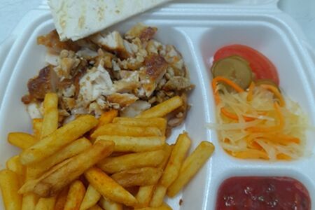 Шаварма открытая свиная