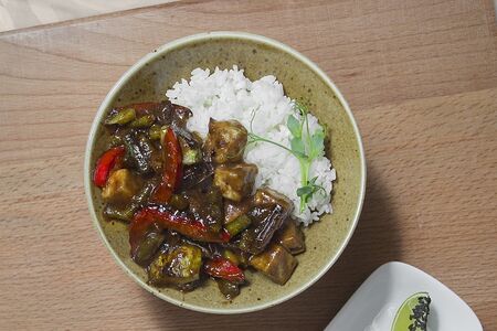 Кокосовый рис с овощами