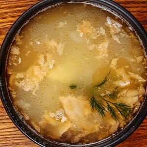 Уха с лососем