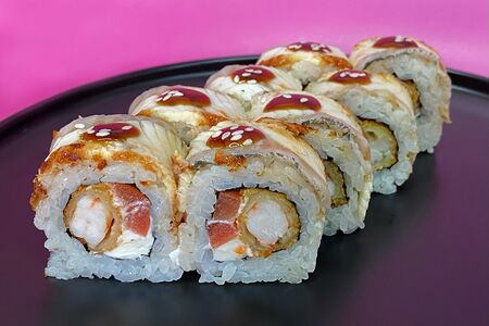 Унаги-эби темпура холодный ролл