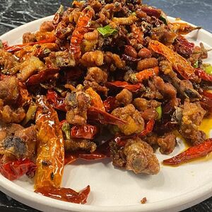 Жареная курица с перцем