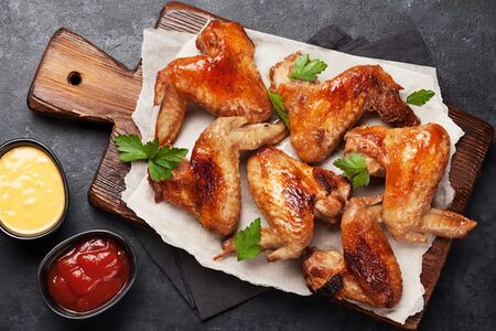 Куриные крылышки на мангале