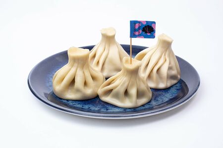 Хинкали с морским гребешком