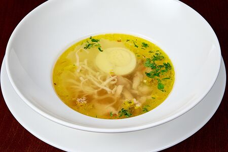 Суп-Лапша с курицей и яйцом