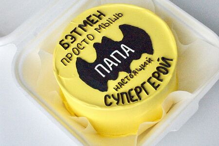 Бенто-торт Бэтмен - просто мышь, папа - настоящий супергерой