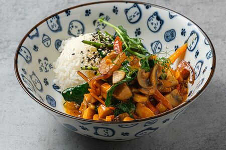 Карри райс с курицей