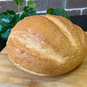 Бездрожжевой белый хлеб