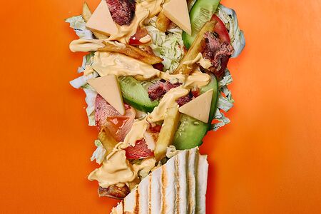 Шаурма Сырная с говядиной