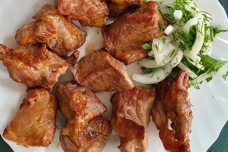 Шашлык из cвинoй шеи