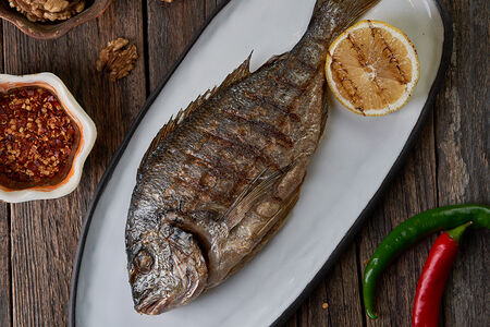 Дорадо на гриле