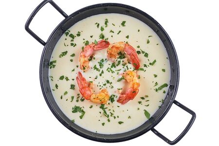 Чаудер с креветками