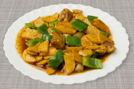 Картофель с баклажанами