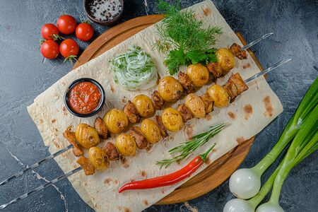 Картофель с салом