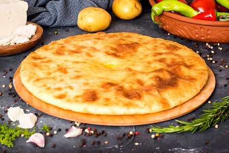 Пирог картошка с грибами