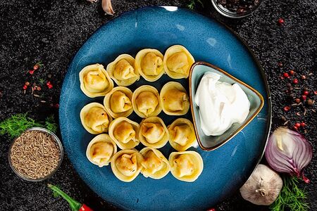 Пельмени вареные домашние   