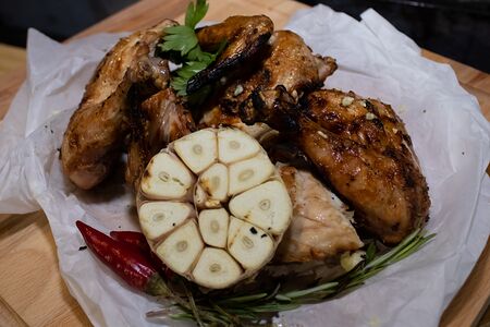 Цыпленок в маринаде на гриле