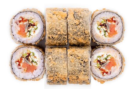 Темпура с лососем жареным