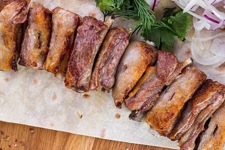 Шашлык из бараньих ребрышек